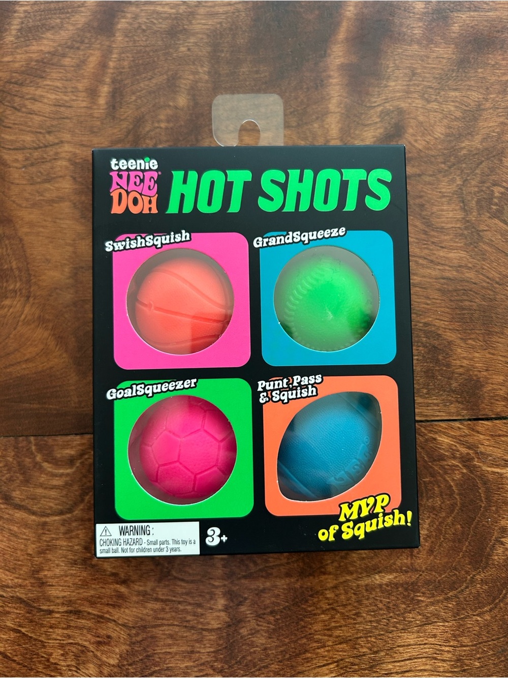 🩵 New! Schylling Needoh Hot Shots Kids Squeeze Ball Squishy Set